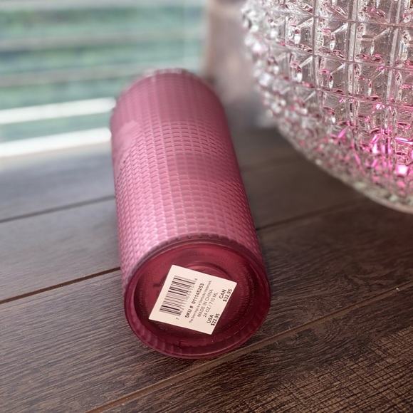 Starbucks Pink Jelly Grid Soft Touch Tumbler Venti 2023 - Picture 5 of 15